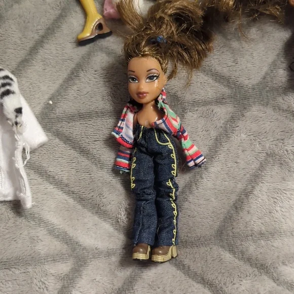 Vintage MGM Bratz Envogue Fashion Organizer Carry Case purple 2 mini dolls - Picture 11 of 13